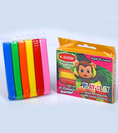PLAY CLAY 6 COLOR ROD 100GM