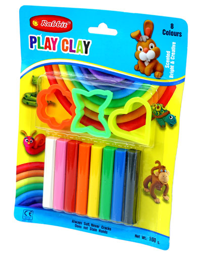 PLAY CLAY 8 COLOR BLISTER CARD