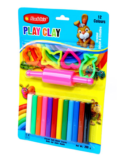 PLAY CLAY 12 COLOR BLISTER CARD