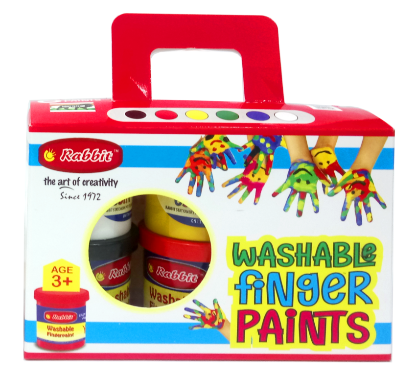 Rabbit Washable Finger Paints 65ml